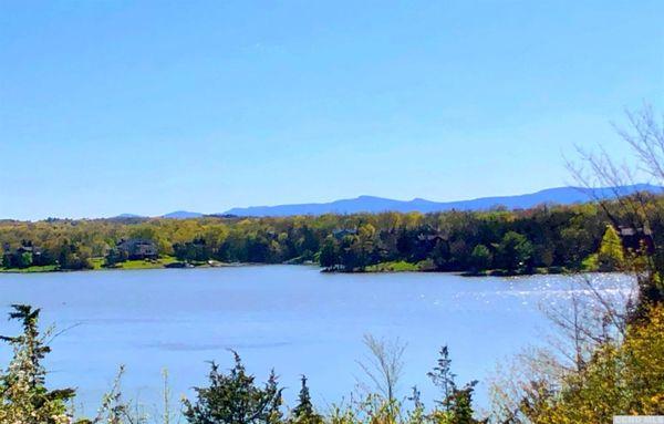 Sleepy Hollow Lake in Greene County overlooking the Catskill Mountains