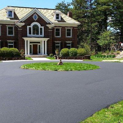 newly paved driveway