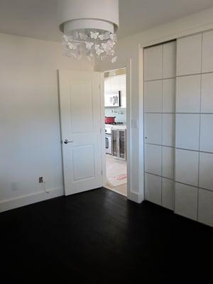 Custom lighting and closet