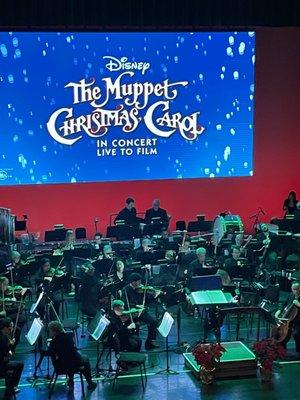 HSO played the music prices within Disney's Muppet Christmas Carol. Created a joy for all families and all age groups.