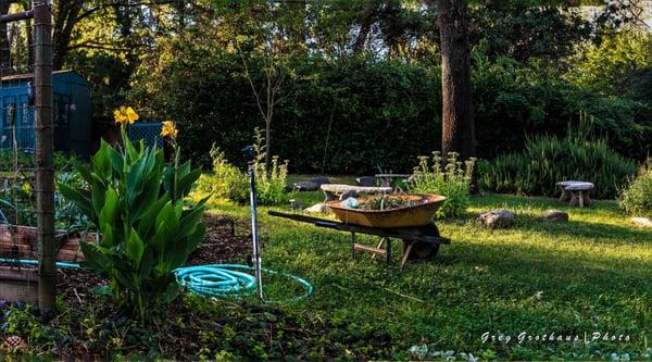 These are the beautiful gardens that the cottages look out to.