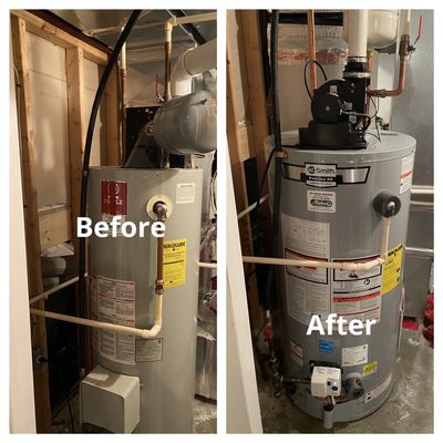 Water heater replacement in Pasadena.