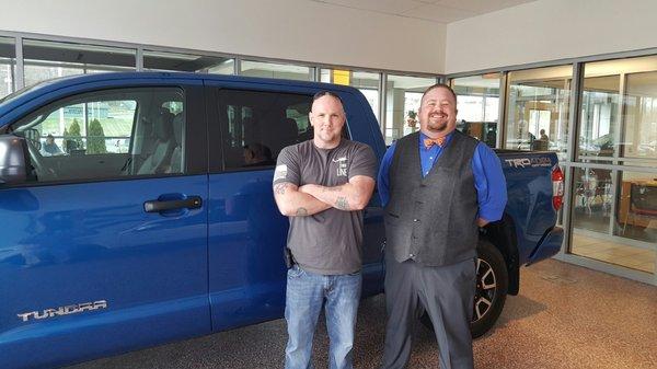 Congratulations to Leonard for the purchase of your new Tundra!