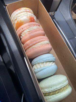 Pistachio and Blue Corn are my favorite! All delicious and legit macarons!