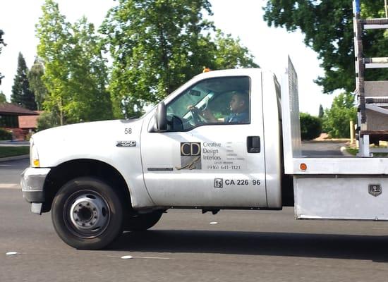 Texting while driving down Douglas  Blvd in Roseville. Truck #58.