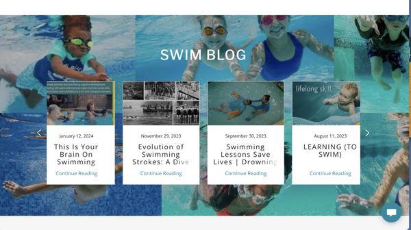 visit our website and check out our swim blog