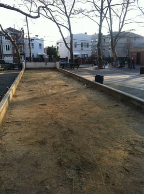 Bocce court awaiting revival