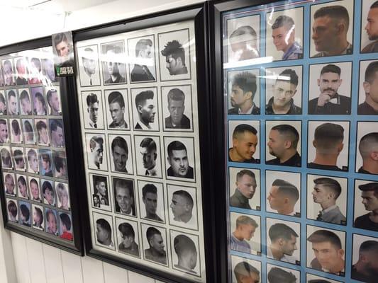 Wall of hair styles