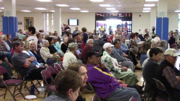 large audience enjoyed the Mariachi Zacatecas