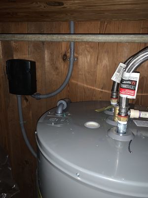 New connection to hot water heater