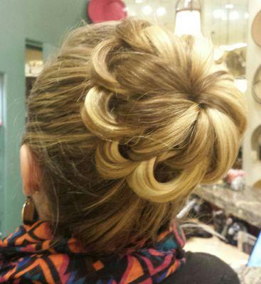 A beautiful Flower Bun by Vicki