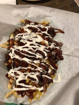 Brisket loaded fries