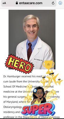 Shoutout to our local community hero, Dr Hamburger!!