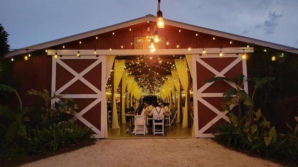 Sweetheart Table End of Barn