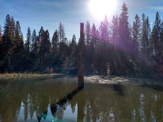 Partially frozen - Cedar Valley Lake