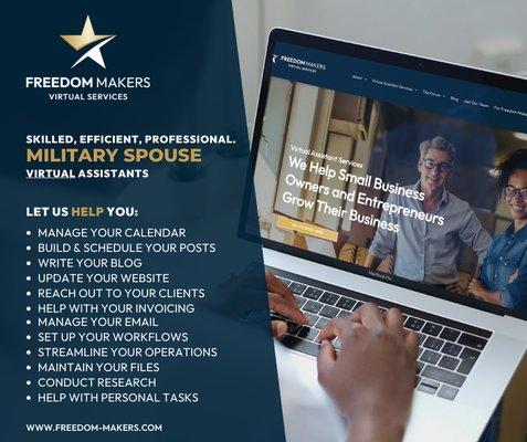 Freedom Maker Virtual Services: We help small business owners and entrepreneurs grow their business