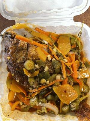 Snapper brown stew