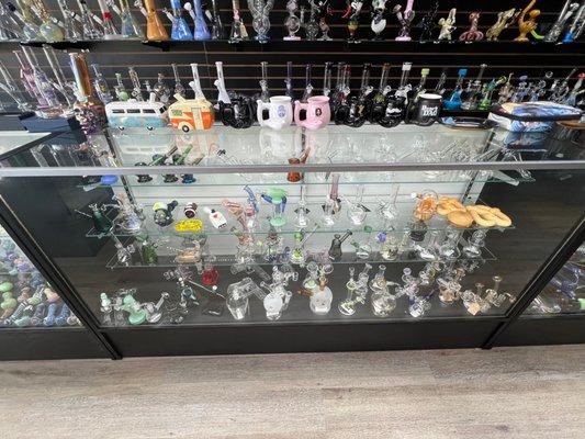 We have cool artistic waterpipes, come find a cool piece that fits you today.