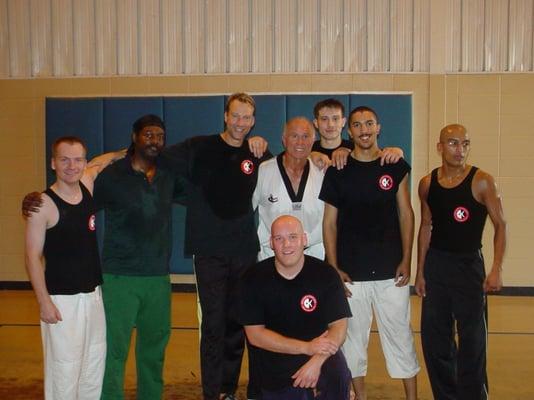 Bill Wallace with Hapkido students