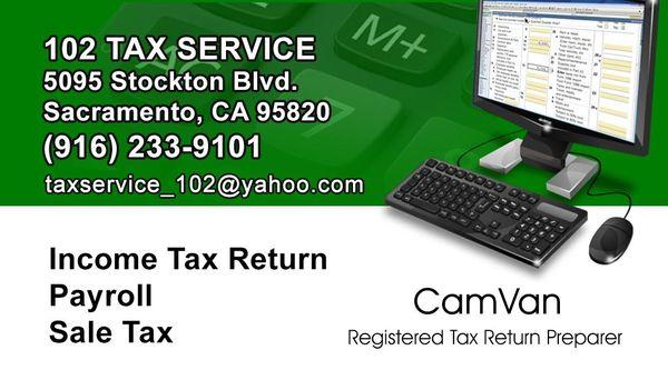 Tax Service: - Income Tax Return (Individual & Business) - Payroll Service - Sales Tax