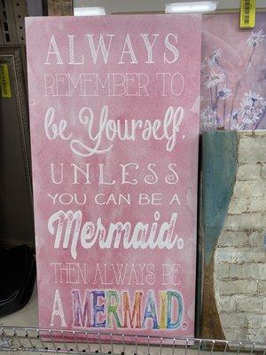 Cute for a mermaid's room!