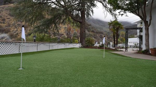 Synthetic Putting Green built January 2016 in Ojai