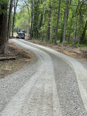 Driveway cleared and installed.