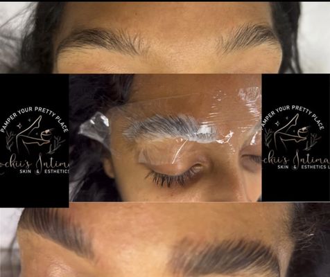 Brow tinting & Lamination