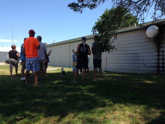 Cornhole meet near Westy's One Stop.