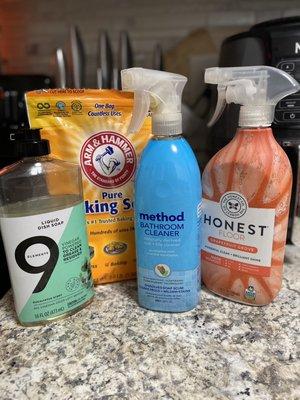 Natural cleaning products