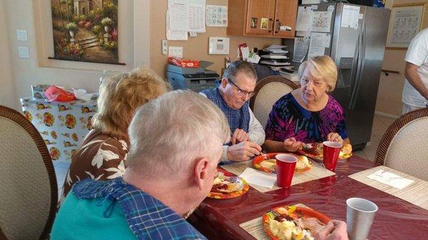 Meals with families