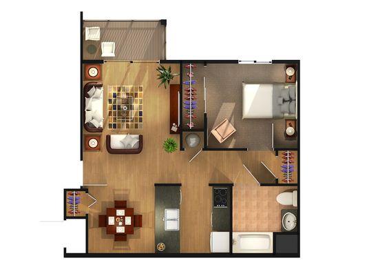 1 BedroomApartment  Floor Plan