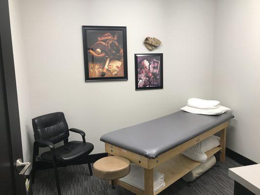 One of four private exam rooms