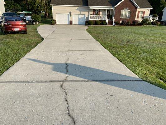 After of driveway