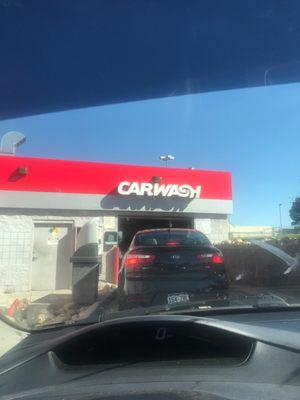 Car wash entrance