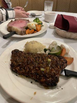 Prime Rib & NY Pepper Steak