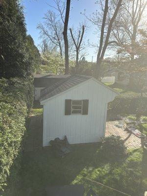 COMPLETE. New drip edge shingles and roof cap.