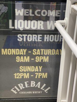 Store hours