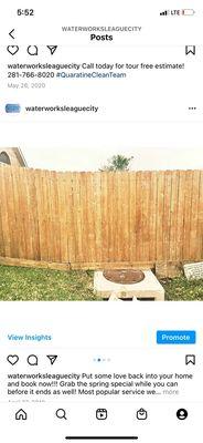 After fence restoration