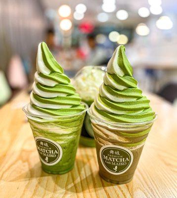 Matcha Float, Hojicha Latte Float, Matcha Cream