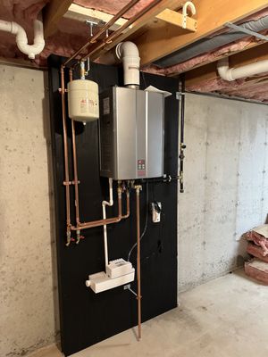 New tankless water heater install