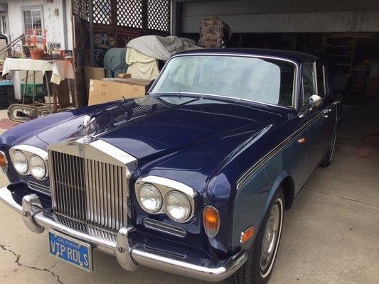 Vintage Rolls Royce Windshield.