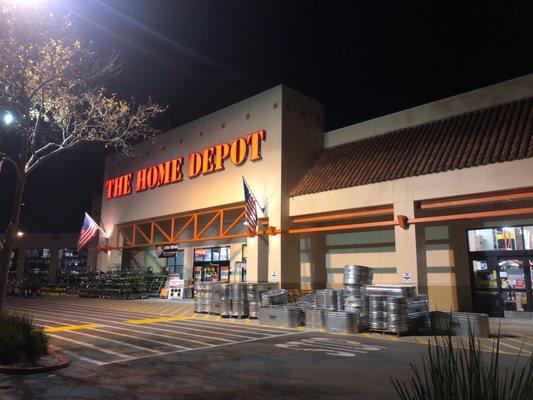 Front entrance to Home Depot in San Carlos.