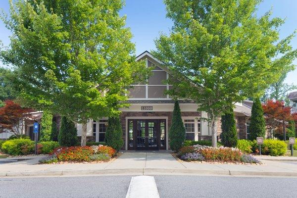 Leasing office and clubhouse main entrance