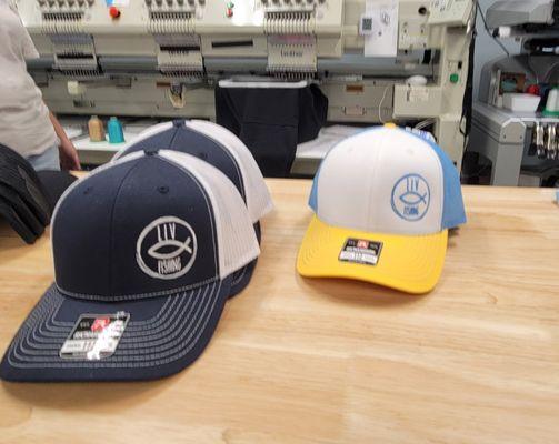 Custom Richardson 112 company hats.