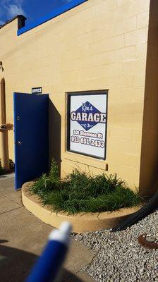 This is the office entrance located on the east side of building (Esplanade Street).