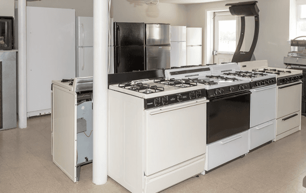 Big selection of gas ranges