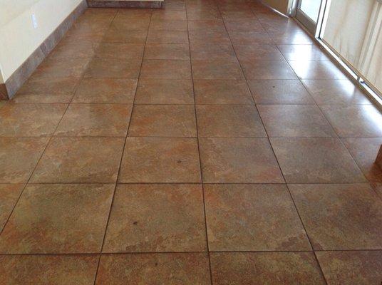 Grout Cleaning Before Kaivac