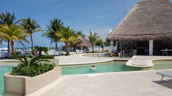 Poolside in Cancun