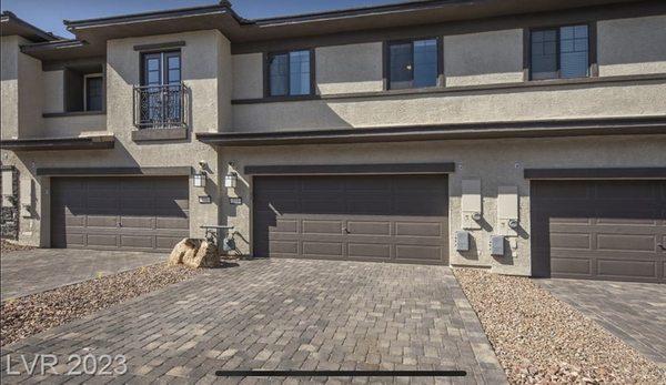 Paced garage door entrance